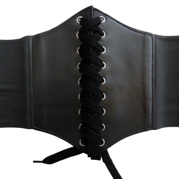 Cider Black Lace Up Belt Renaissance Gothic Sexy Belt - Picture 4 of 7